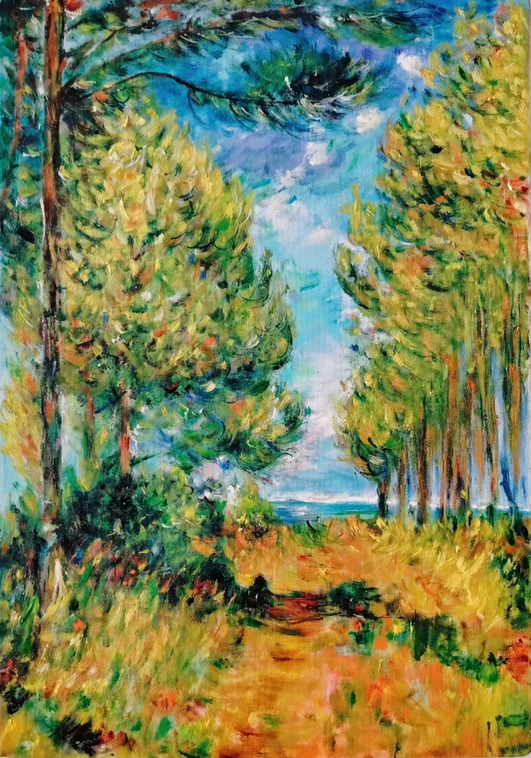 Claude Monet / Varengeville’deki Çam Ağacı Yolu